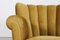 Art Deco Velvet Lounge Chair in the style of Fritz Hansen, Denmark, 1930s-1940s 6