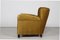 Art Deco Velvet Lounge Chair in the style of Fritz Hansen, Denmark, 1930s-1940s 4