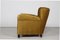Art Deco Velvet Lounge Chair in the style of Fritz Hansen, Denmark, 1930s-1940s, Image 4