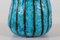 Tall Turquoise Bottle Vase with Black Stripes by Guido Gambone, Italy, 1950s, Image 6