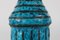 Grand Vase Bouteille Turquoise avec Rayures Noires par Guido Gambone, Italie, 1950s 5