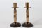 Small Danish Art Deco Candleholders in Patinated Brass, Denmark 1940s, Set of 2 4