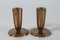 Danish Art Deco Fluted Candlesticks in Bronze, Denmark, 1930s-1950s, Set of 2, Image 2