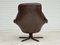 Fauteuil Pivotant en Cuir par HW Klein pour Bramin, Danemark, 1970s 6