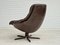 Fauteuil Pivotant en Cuir par HW Klein pour Bramin, Danemark, 1970s 5