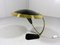 Desk Lamp in Brass and Glass, 1950s 1