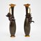 Antique French Bronze Pitchers, 1890s, Set of 2 1