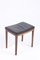 Mid-Century Stool in Patinated Leather, Made in Denmark, 1960s 3