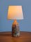 Glazed Stoneware Table Lamp by Gunnar Borg for Höganäs, Sweden, 1960s, Image 6