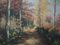 Artista scandinavo, The Forest Road, anni '70, Olio su tela, Con cornice, Immagine 4