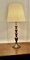 Tall Turned Brass Table Lamp, 1930s 6