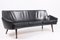 Mid-Century Danish Sofa in Patinated Leather and Rosewood, 1960s 2