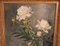 Artiste Impressionniste, Nature Morte de Pivoines dans un Vase, 1948, Huile sur Panneau, Encadrée 3