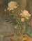 Artiste Impressionniste, Nature Morte de Pivoines dans un Vase, 1948, Huile sur Panneau, Encadrée 2
