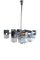 Chromed Cubic 12-Light Chandelier attributed to Gaetano Sciolari, Italy, 1970s, Image 1