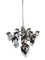 Chromed Cubic 12-Light Chandelier attributed to Gaetano Sciolari, Italy, 1970s 3