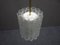 Deckenlampe aus Eisglas von Doria Leuchten, 1960er 3