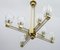 Art Deco Chandelier in Murano Glass and Brass by Barovier & Toso for Sciolari, 1930, Image 10