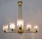 Art Deco Chandelier in Murano Glass and Brass by Barovier & Toso for Sciolari, 1930, Image 2