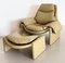 P60 Lounge Chair and Ottoman by Vittorio Introini for Saporiti, 1960s-1970s, Set of 2 3