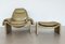 P60 Lounge Chair and Ottoman by Vittorio Introini for Saporiti, 1960s-1970s, Set of 2, Image 7