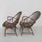 Rattan & Bamboo Armchairs, 1950s, Set of 2 9