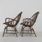 Rattan & Bamboo Armchairs, 1950s, Set of 2 7