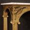 Italian Lacquered and Gilded Console with Faux Marble Top, 1970s 12