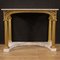 Italian Lacquered and Gilded Console with Faux Marble Top, 1970s 3