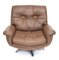 DS 31 Sofa and Swivel Lounge Chairs in Leather from de Sede, 1960s, Set of 3 4