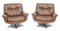 Sofá DS 31 y sillones giratorios de cuero de de Sede, años 60. Juego de 3, Imagen 8