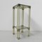 Hollywood Regency Side Table with 2 Glass Plates, 1970s, Image 1