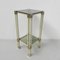 Hollywood Regency Side Table with 2 Glass Plates, 1970s 13