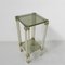 Hollywood Regency Side Table with 2 Glass Plates, 1970s 3