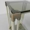 Hollywood Regency Side Table with 2 Glass Plates, 1970s 5