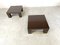 Brown Lacquer Coffee Tables, 1970s, Set of 2 9