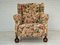 Vintage Danish Relax Chair in Flowers Fabric, 1950s 2