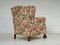 Dänischer Vintage Relax Sessel mit Blumen Stoff, 1950er 14