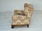 Vintage Danish Relax Chair in Flowers Fabric, 1950s 6