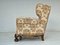 Vintage Danish Relax Chair in Flowers Fabric, 1950s, Image 7