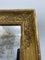 Antiker französischer Empire Spiegel mit Blattgold, 1820er 3
