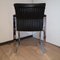 Vintage Armchair in Leather & Chrome-Plating, 1980s 6