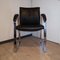 Vintage Armchair in Leather & Chrome-Plating, 1980s 1