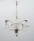 Italian Art Deco Murano Glass and Brass Chandelier by Ercole Barovier for Barovier & Toso, 1940s 3