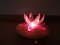 Pink Acrylic Water Lily Night Light Lamp, Eastern Europe, 1972 9