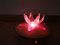 Pink Acrylic Water Lily Night Light Lamp, Eastern Europe, 1972, Image 9