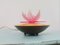 Pink Acrylic Water Lily Night Light Lamp, Eastern Europe, 1972 1