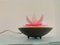 Pink Acrylic Water Lily Night Light Lamp, Eastern Europe, 1972, Image 3