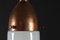 Lámpara Luzette grande de vidrio y cobre de Peter Behrens para Siemens Schuckert, años 10, Imagen 6