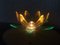 Green Acrylic Water Lily Night Light Lamp, Eastern Europe, 1970s 11